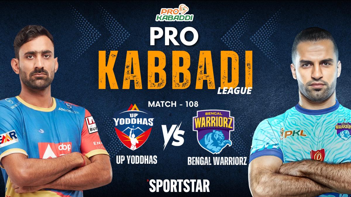 Pro Kabaddi League LIVE Score PKL 2024 Updates UP Yoddhas leads vs Bengal Warriors; Dabang